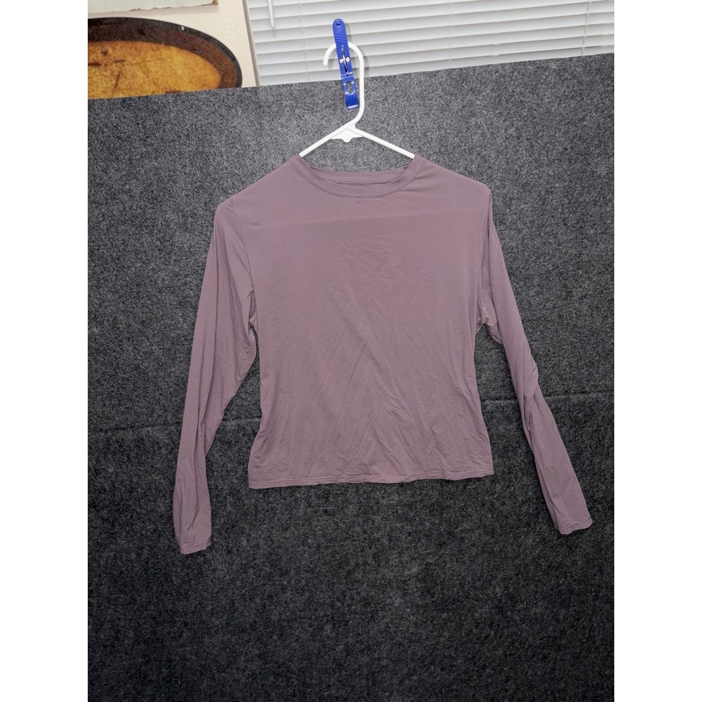 Skims Fits Everybody Long Sleeve T-Shirt Plum Purple Minimalist